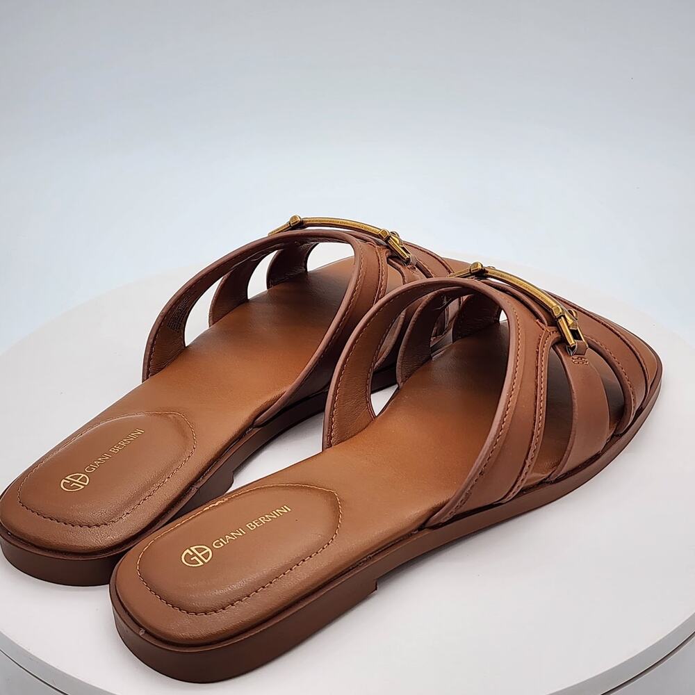 NEW - Giani Bernini FreyaAP Tobacco Bronze Slide Sandals Women's Size 10 M - Picture 3 of 9